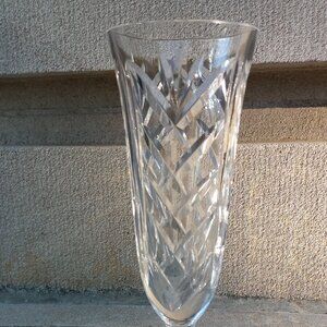 Waterford Crystal Kilbarry Flared Fluted Footed Bud Vase 7"